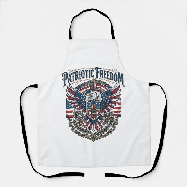 Tablier T-Shirt Graphique Vectoriel Fierté Cajun Patriotiq (Recto)