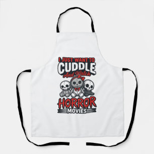 Tablier T-shirt graphique vintage avec un design de film d