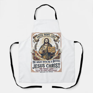 Tablier T-Shirt Jésus Surfant Foi Inspirante