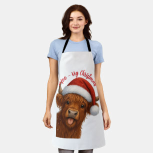 Tablier T-Shirt Joyeux Noël à Moo-rry