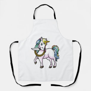Tablier T-Shirt Licorne Avec Couteau Filles Femmes