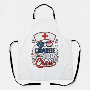 Tablier T-shirt médical patriotique d'infirmière du 14 jui