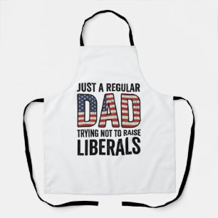 Tablier T-shirt Papa Régulier Essayant De Ne Pas Élever De