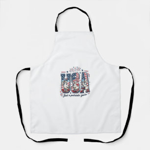 Tablier T-shirt patriotique USA vintage fête du 4 juillet