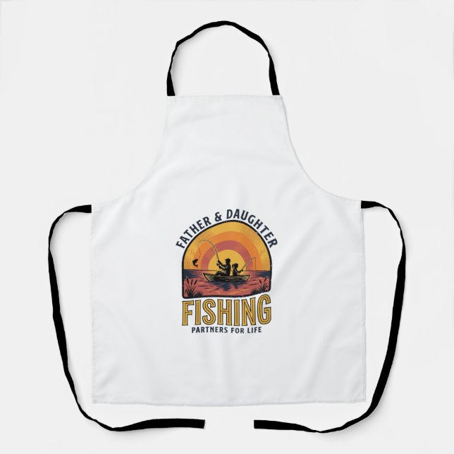 Tablier T-shirt père fille partenaires de pêche pour la vi (Recto)