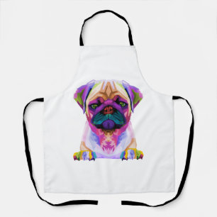 Tablier T-shirt taureau coloré, Pitbull Lover Tee, Colo