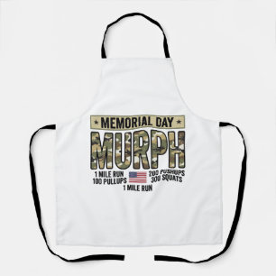 Tablier T-shirt vector vintage de l'entraînement Murph du