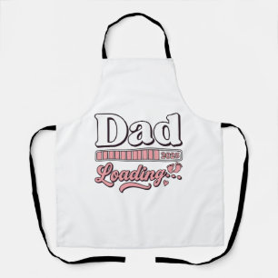 Tablier T-shirt vintage d'annonce de bébé 2025 Papa en rou