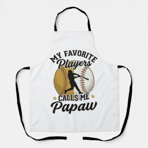 Tablier T-shirt vintage des joueurs préférés de Papaw de b