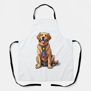 Tablier T-shirt vintage Golden Retriever américain fier