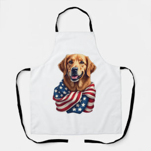Tablier T-shirt vintage pour amoureux de Golden Retriever