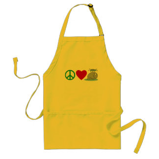Tablier T-shirts de baleines d'amour de paix, tasses de