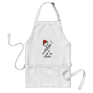 Tablier T-shirts et cadeaux basiques de pompier à figure b