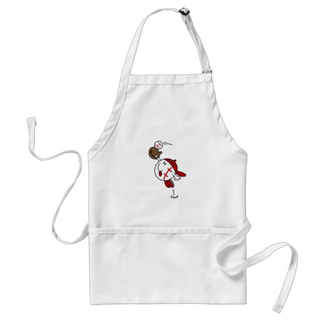 Tablier T-shirts et cadeaux de crochet de base-ball (Devant)