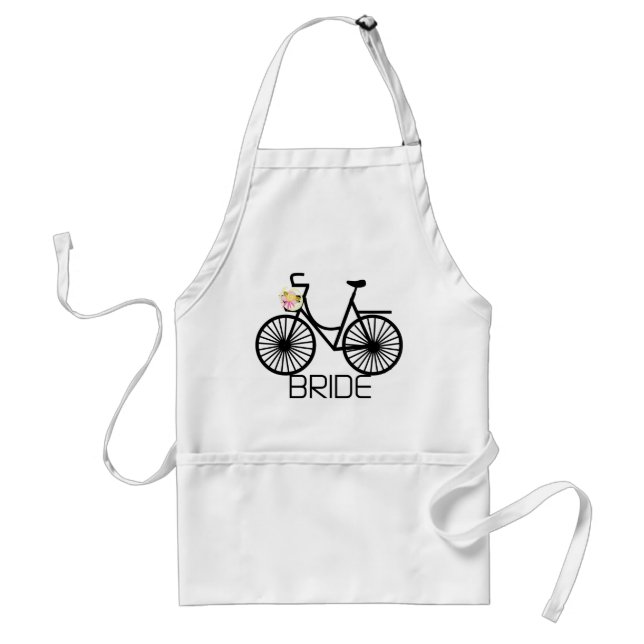 Tablier T-shirts et cadeaux de jeune mariée de bicyclette (Devant)