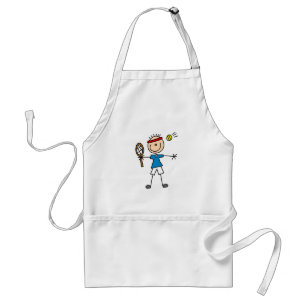 Tablier T-shirts et cadeaux de joueur de tennis de garçon