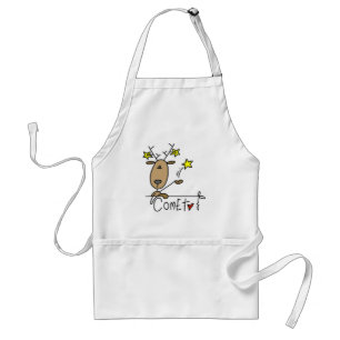 Tablier T-shirts et Cadeaux de Noël de Renne Comète