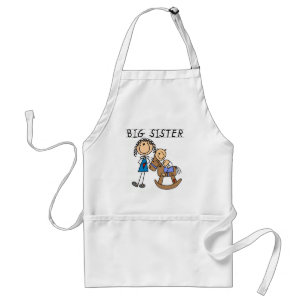 Tablier T-shirts et cadeaux Grande Sœur Cheval à Bascule