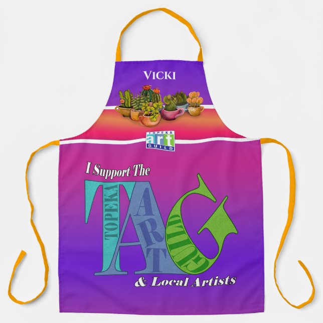 Tablier Tabac d'impression tout-en-un - Vicki (Recto)