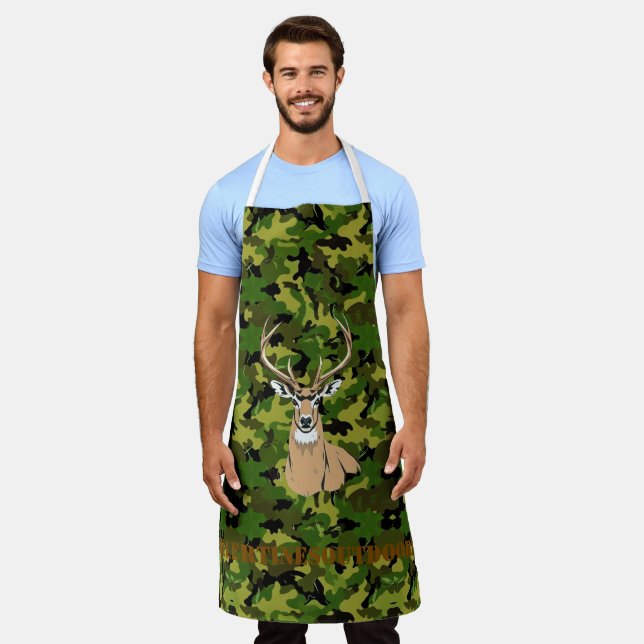Tablier Tabard camouflage personnalisé, Moyen (Porté)