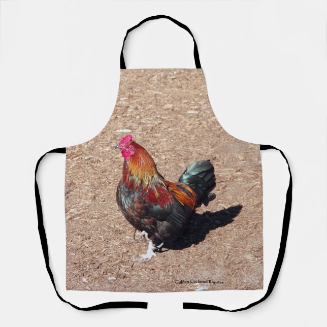 Tablier Tabard Coq Cockerel doré (Recto)