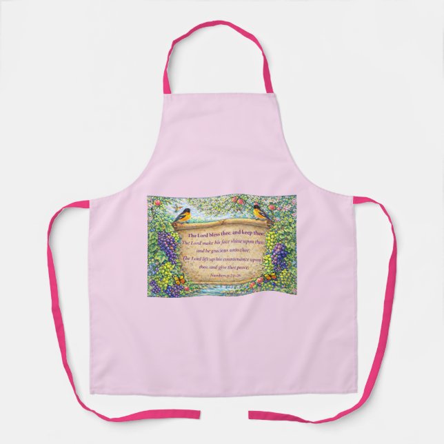Tablier Tabard de cuisine avec Écriture Sainte (Recto)