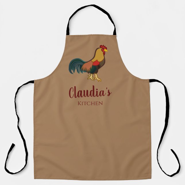 Tablier Tabard de cuisine Coq de Ferme Maison de Campagne (Recto)
