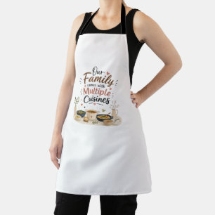 Tablier Tabard de cuisine pour famille multiculturelle