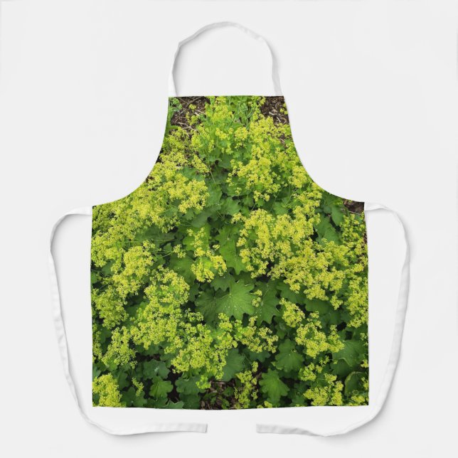 Tablier Tabard de jardin floral vert (Recto)