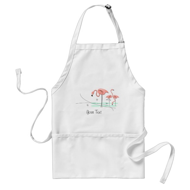 Tablier Tabard Flamingo Ocean Trio 3 Texte (Devant)