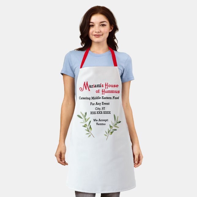 Tablier Tabard Imprimé « Catering » (Porté)