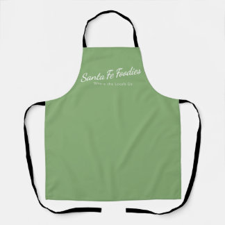 Tablier Tabard Light Sage avec logo Santa Fe Foodies