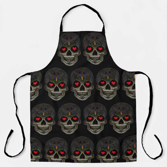 Tablier Tabard Love Skull (Recto)