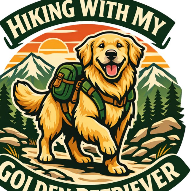 Tablier Tabard Randonnée Avec Mon Golden Retriever (Créateur téléchargé)
