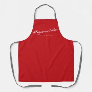 Tablier Tabard rouge avec logo Albuquerque Foodies