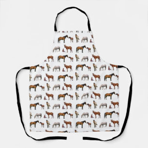 Tablier Tabard tout imprimé Pony Party (choisir la couleur