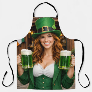 Tablier Tabardier impression intégrale bière verte irlanda