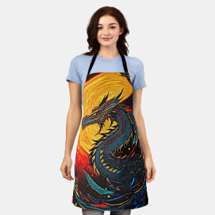 Tablier Tabardier Impression Totale Art Fantastique Dragon