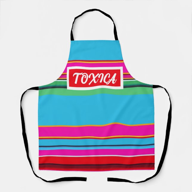 Tablier Tabardier Imprimé Mexicain Toxica (Recto)
