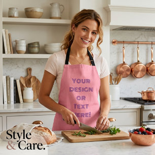 Tablier Tabardier Rose Pink Imprimé Partout Cuisine Modern