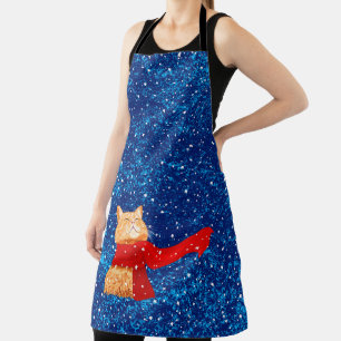 Tablier Tabby aime la neige