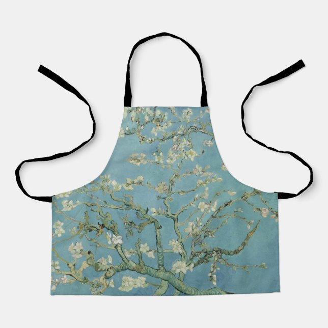 Tablier Tableau des fleurs d'amandes de Van Gogh (Recto)