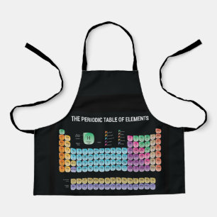 Tablier Tableau périodique des éléments lancer l'oreiller