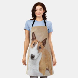 Tablier Tabouret miniature Terrier Peinture - Art Chien or