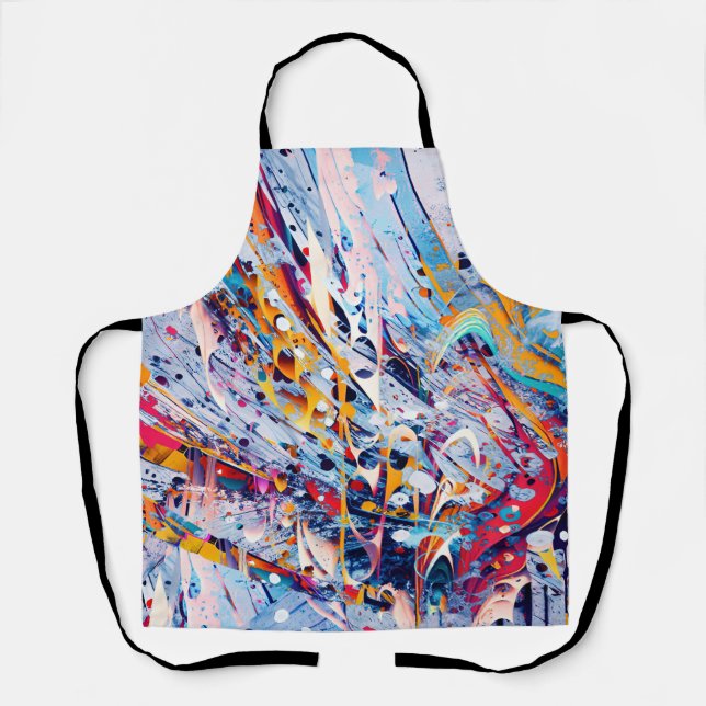 Tablier Taches Abstraites de Couleur (Recto)