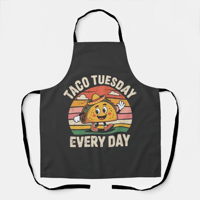 Tablier Taco Mardi Chaque Jour (Recto)