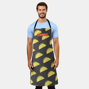 Tablier Taco Motif noir/gris foncé