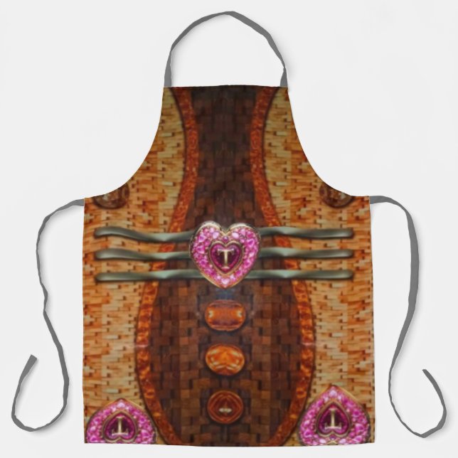 Tablier taille unique imprimé grande 27"x34 Que vo (Recto)