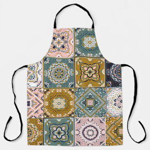 Tablier Talavera Indian : Patchwork, Ethnic Mosaic.