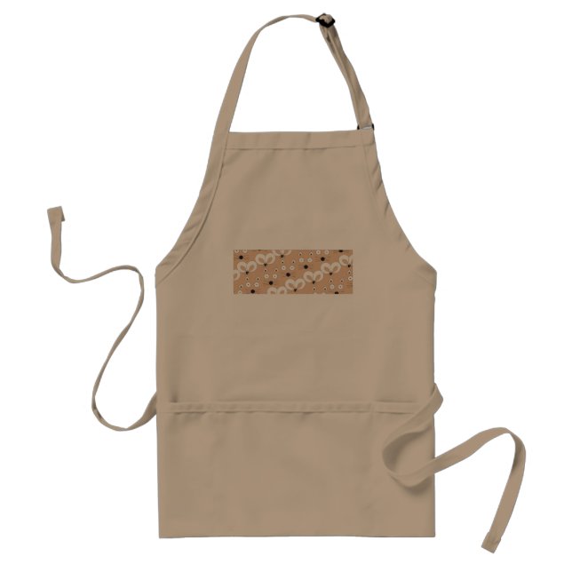 Tablier Tan de motif de chat et de souris (Devant)